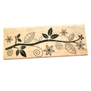 Hero Arts Leaf Brand Border H5229 Rubber Stamp